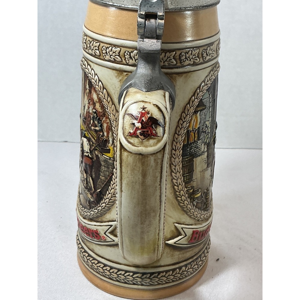 Budweiser A Series Ceramarte Lidded Beer Stein Limited Edition 17th Century Brew - Picture 6 of 16